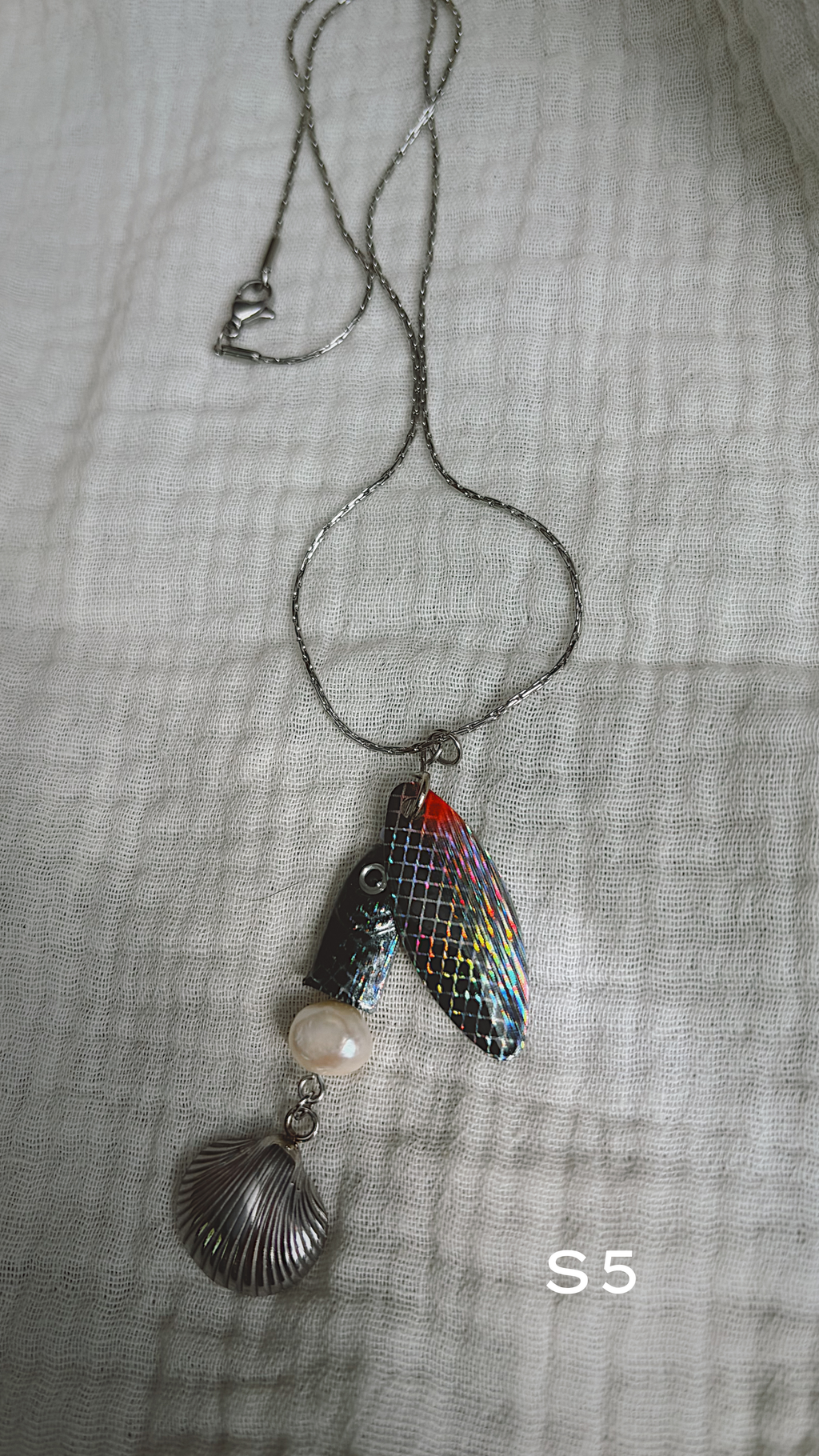 Stainless Steel Fishing Lure Necklace