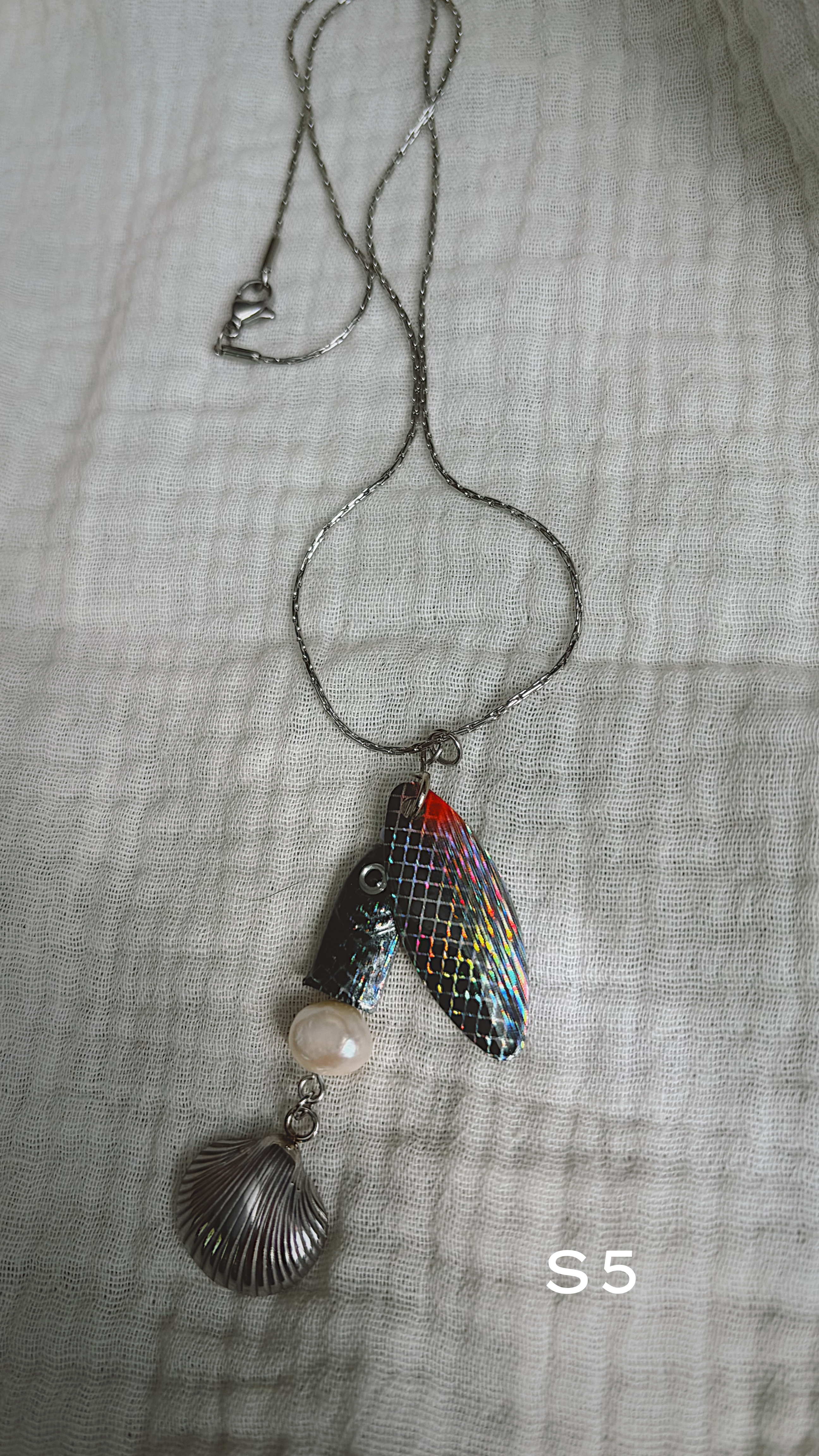 Stainless Steel Fishing Lure Necklace