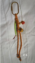 Fishing Lure Bag Charm - Paracord - Citrus + Lime