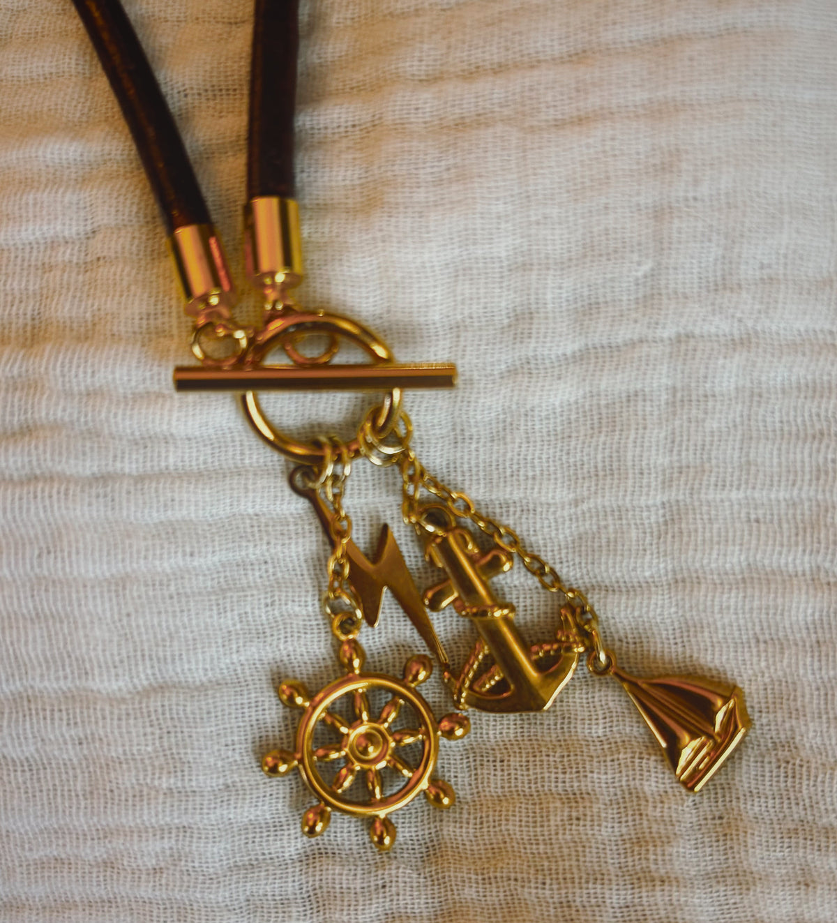 The Storm Nautical Charm Toggle Necklace