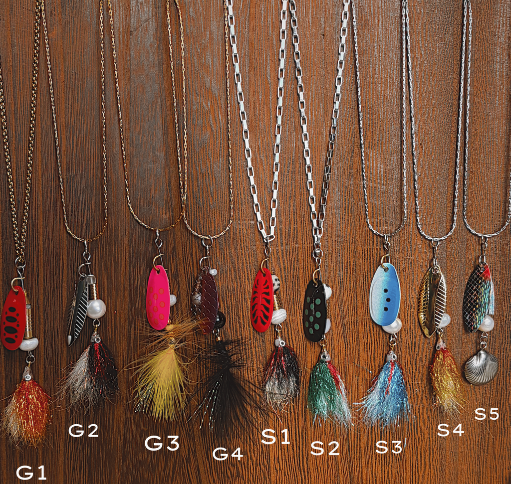 Stainless Steel Fishing Lure Necklace
