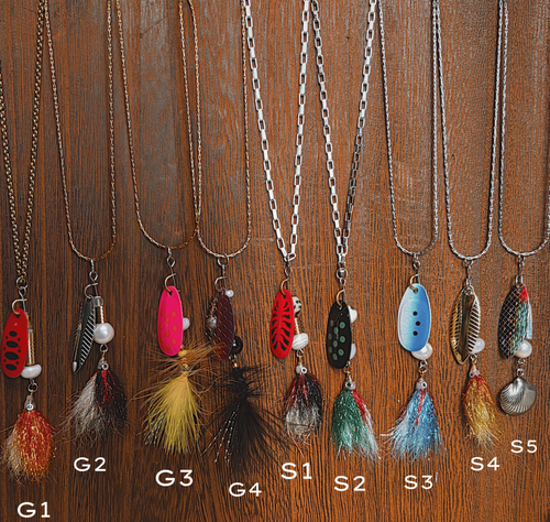 Stainless Steel Fishing Lure Necklace
