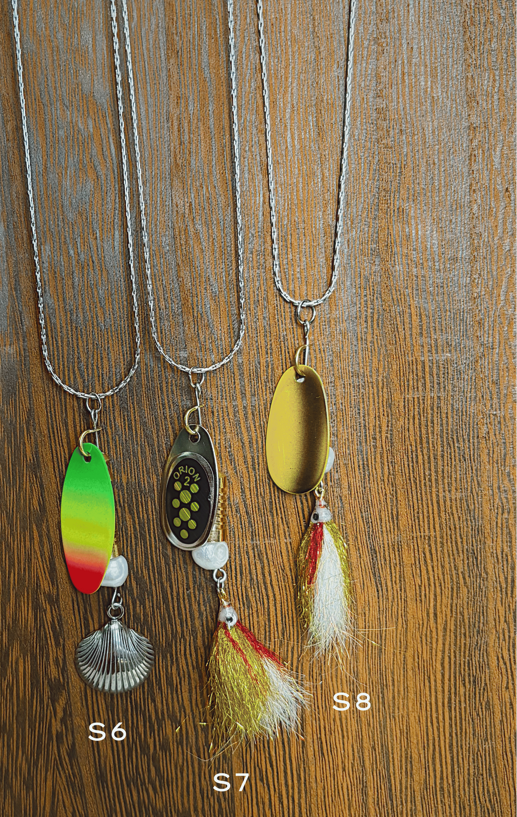 Stainless Steel Fishing Lure Necklace