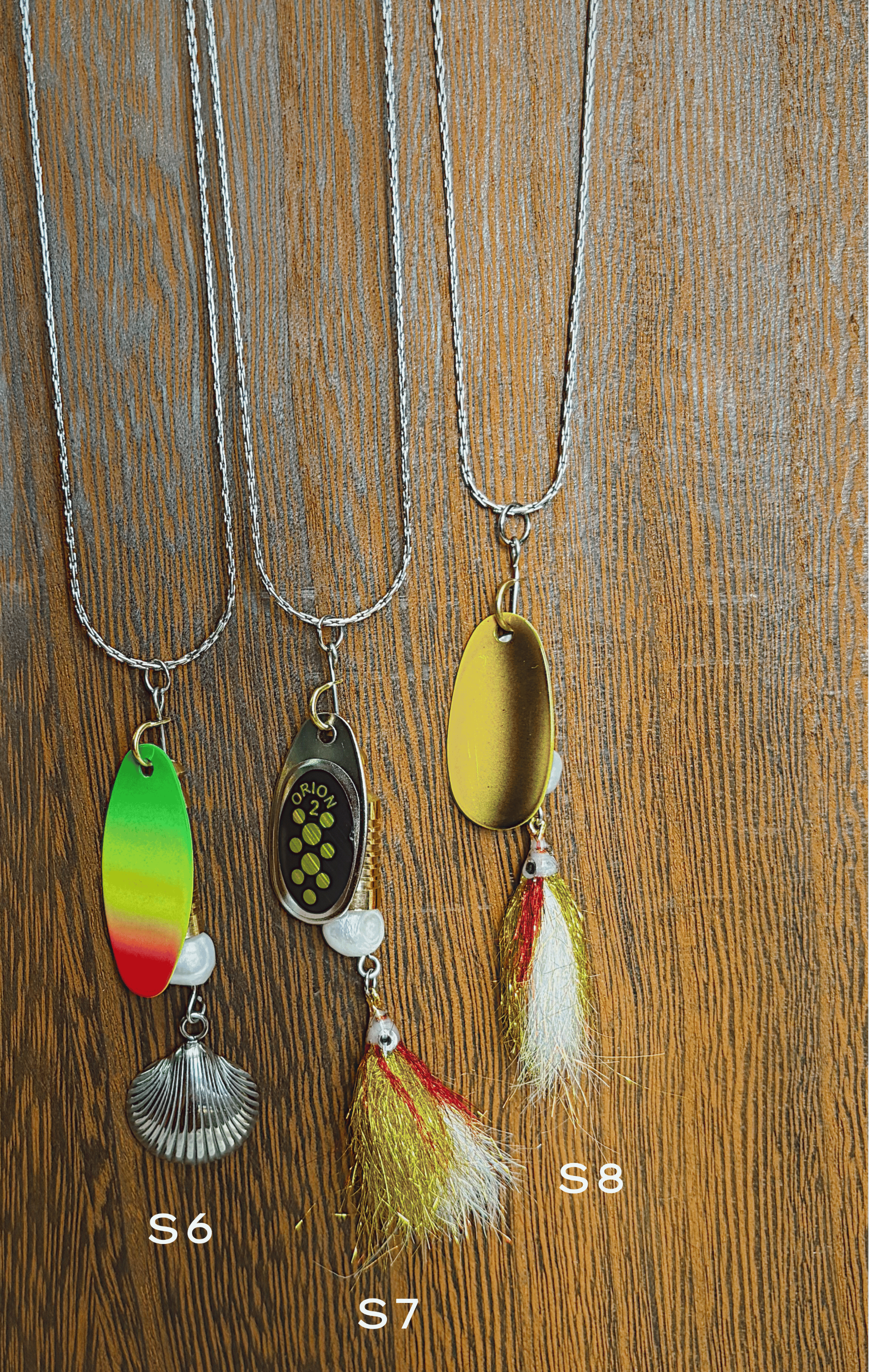 Stainless Steel Fishing Lure Necklace