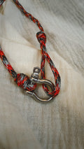 Anchor Shackle Bracelet - Paracord - Lava