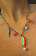 Multi-Charm Lure Necklace - Sherbert