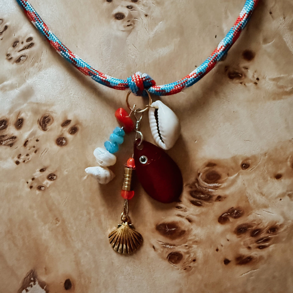 Skipjack Necklace – Handmade Fishing Lure & Shell Jewelry