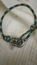 Anchor Shackle Bracelet - Paracord - Bass