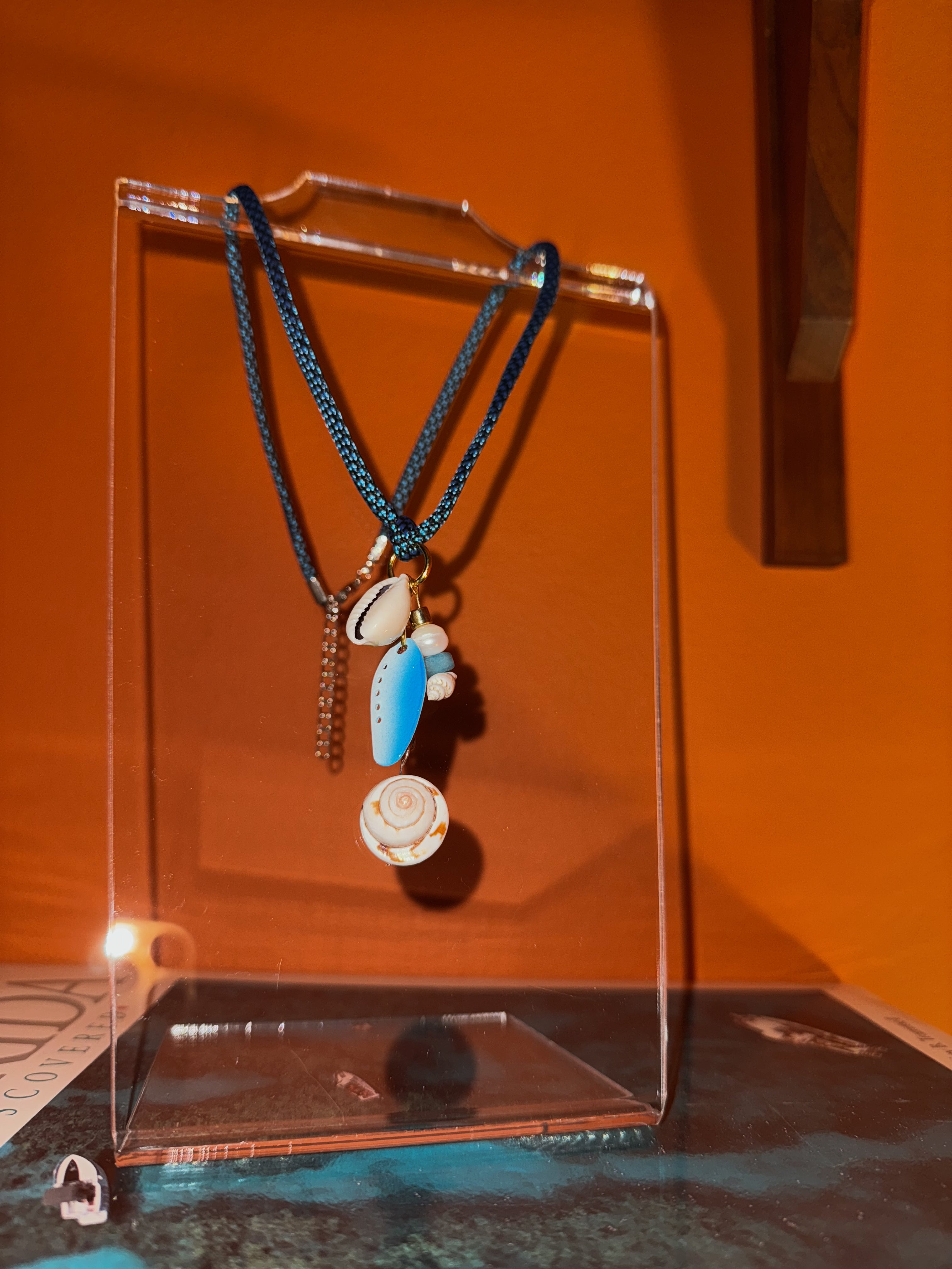 Mackerel Necklace – Handmade Fishing Lure & Shell Jewelry